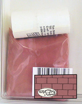 Dollhouse Miniature Magic Block Kit 2 Square Ft, Red